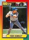 1990 Topps Traded #44T Todd Hundley RC Rookie New York Mets MLB Baseball Base Trading Card
