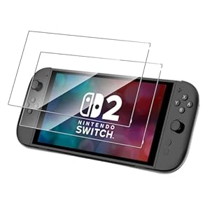 (2 Pack Tempered Glass for Nintendo Switch 2 Screen Protector, Ultra Resistant, Shatterproof, Scratch-Resistant, Bubble Free for Nintendo Switch 2 Accessories