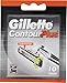 Price comparison product image Gillette Contour Plus Razor Blades Men, Pack of 10 Razor Blade Refills with Lubrastrip & Comfort System, 10 Count (Pack of 1)