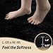 Mugorn Black Rugs for Living Room, 4x6 Feet Large Fluffy Area Rugs for Bedroom, Soft Carpet Shag Kids Rug with 4 Non-Slip Rug Pads(4ft x 6ft, Black)