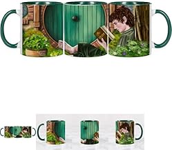 Printed Ceramic Mug with Designs Movies, Literature and Movies -325ml - Colour Interior, Ideal as a Gift Microwave Dishwasher (The Hobbit)