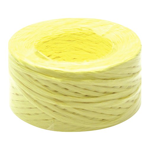 タカ印 紙紐 梱包用 ペーパーラフィット 35-7210 黄 100m巻