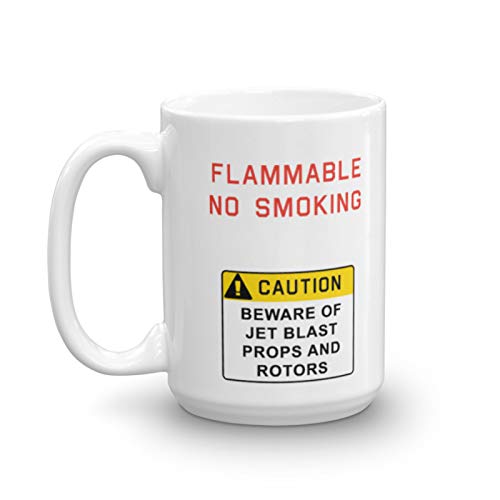 Pilot Expressions Airport Fuel Farm Coffee Mug. Funny Aviation Pilot Gift