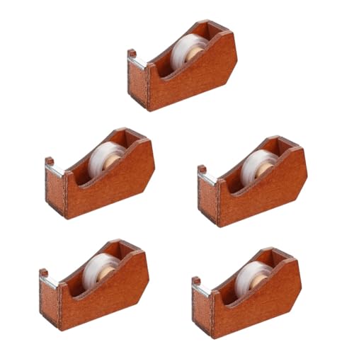 Distributeur de ruban bois animal Ciieeo : lot de 5 dévidoirs pour bureau