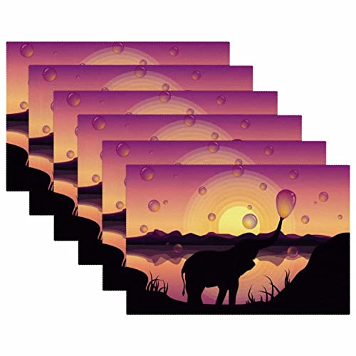 Set de table éléphant résistant à la chaleur et finitions premium
