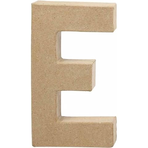 Create Crafts 100263 Creativ 20.5 cm 1-Piece Papier Mache Letter E Cover