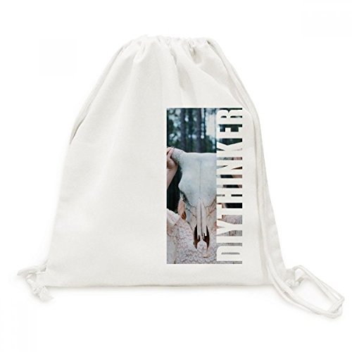 Sac Toile Fille Sciences forestières avec motif mouton et nature
