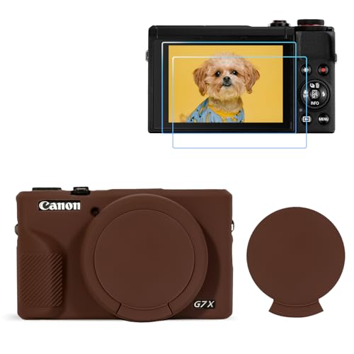 Funda de silicona G7X Mark III y protector LCD resistente