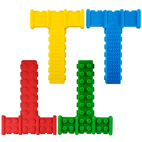Lull Kids Chewy Sensory Toys for Kids with Autism Sensory Product for Adults Teens Toddlers ADHD Tools for Kids ADHD Toys for Autistic Children Oral Motor Tool Tube Mouth Toys Chew Stick (4 Pack)