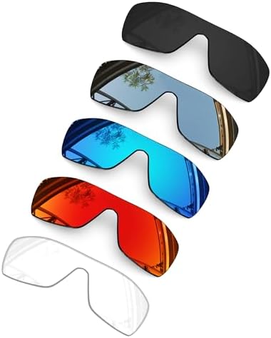 Set of 5 Men's Replacement Lenses for Oakley Turbine Rotor OO9307 Sunglass Combo Pack S01