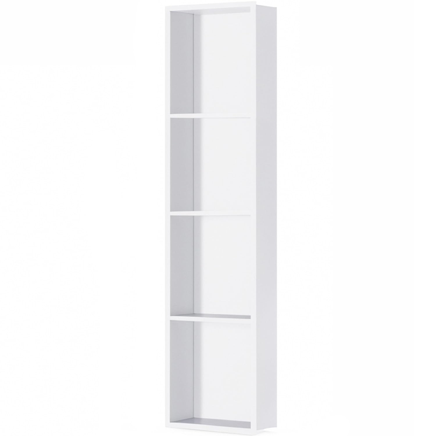 Cabine de douche encastrée en acier inoxydable 304 blanche 1200x280mm