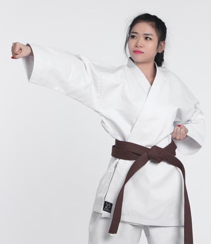 DOUBLE Y Kimono Karate Karategi Blanc Shogun