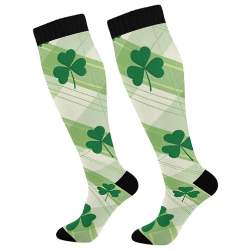 Image of Wusikd Pirate Skulls Compression Socks for Women and Men Circulation Cute Long Socks for Athletic Running 1