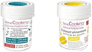 2 colorantes alimentarios en polvo - azul oscuro-amarillo