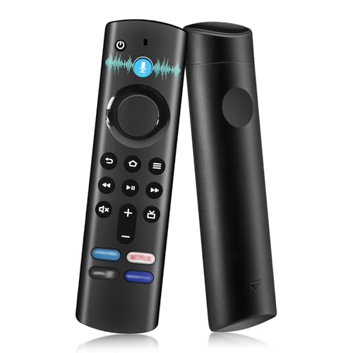 Ersatz-Sprachfernbedienung (3 Gen), Fir-Stick-Fernbedienung kompatibel mit Smart TV Stick (Lite &4K &4K Max & ab 3. Gen), Fir-es TV Cube(1nd und 2rd Gen), mit Sprachfunktion und 4 Abkürzungsschlüsse