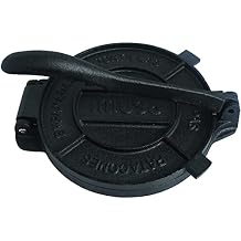 IMUSA USA Cast Iron Tortilla Press 8-Inch, Black