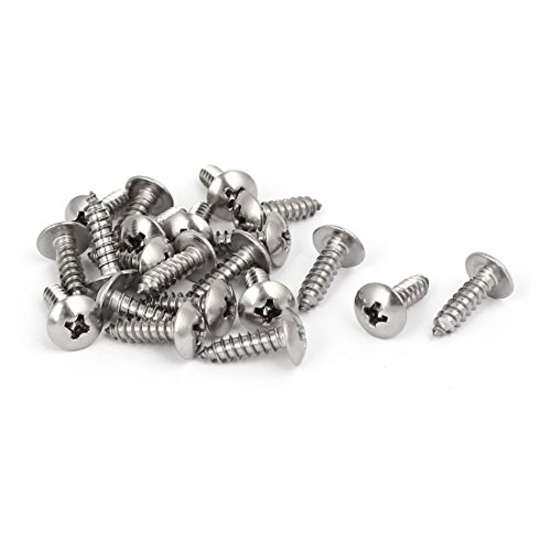 Tornillos autorroscantes M4x14 mm acero inox 316 20 u miniatura 1