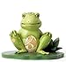 Jim Shore for Enesco Heartwood Creek Frog on Lily Pad Figurine, 3.75-Inch