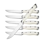 Alata 6-Piece White Steak Knife Set