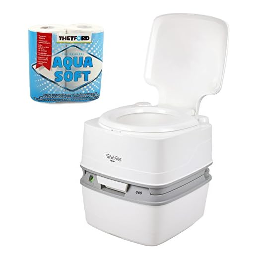 Thetford Porta Potti Qube 365 Campingtoilette 21 Ltr + Toalettpapper + Kemi