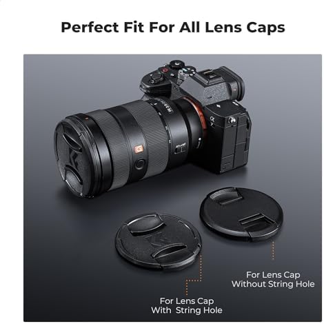 6 Pack Lens Cap Keeper, Camera Lens Cap Leash with