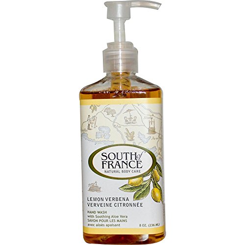 South of France Green Tea Hand Wash, Lavender Fields & Lemon Verbena Bundle with Aloe Leaf Extract and Coconut Oil, 8 fl. oz. each
