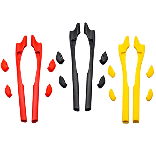 Kit de jambe en silicone Oakley Half Jacket 2.0 rouge noir accessoire rechange