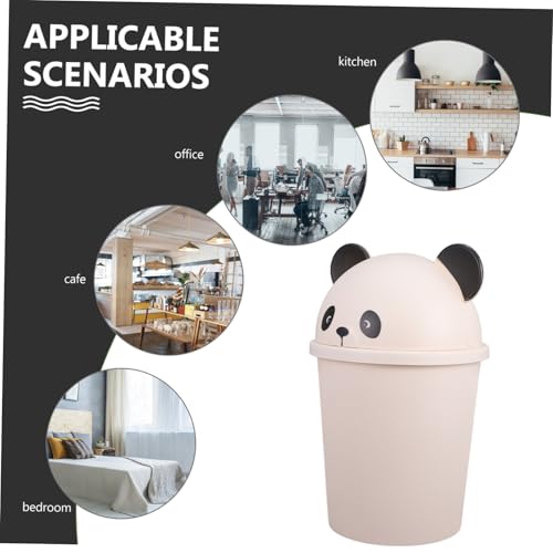 Grosse capacité plastique PP poubelle design dessin animé pour bureau - 3