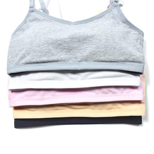 Liowosoftan Girls Linded Padded Training Bras with Underwear Set for Girls and Teens 10-12 12-14 Years Old 30A 32A3