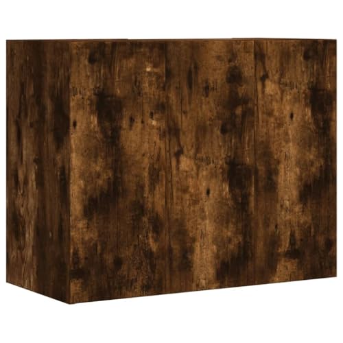 Estantería de pared y repisas de madera de ingeniería con amplio espacio de almacenamiento 7