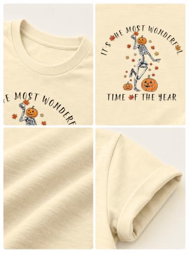 Halloween Shirts for Women Spooky Season Shirt Pumpkin Ghost Graphic tees Casual Short Sleeve Tops - image 5