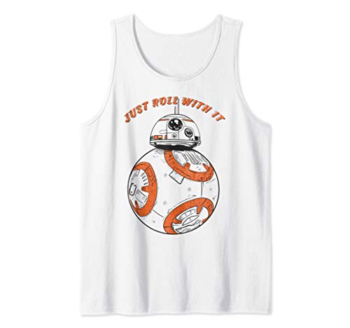 Star Wars Last Jedi BB-8 Just Roll With It Tank Top