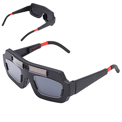 Óculos de Soldagem Com Escurecimento Solar Automático, Óculos de Segurança Anti-Radiação Com Faixa,