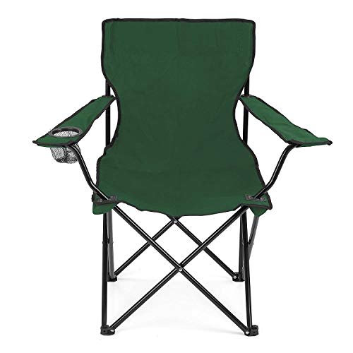 Image of Camping Folding Chair Outdoor Garden, Picnic, Travelling, Lawn, Patio Outdoor Chairs with Carrying Bag (Green)