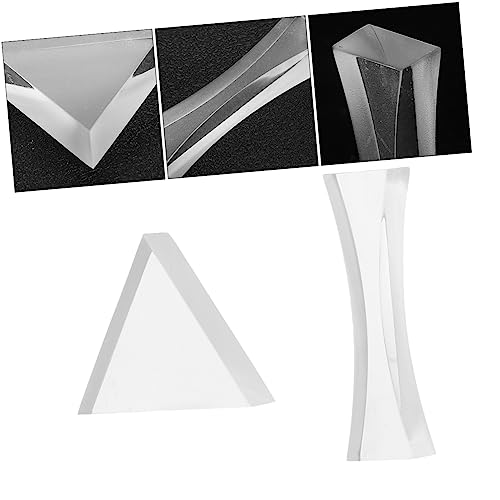 VILLFUL 2pcs Concave Lens Set Physics Optical Experiment Digital Precision Portable Educational Kit