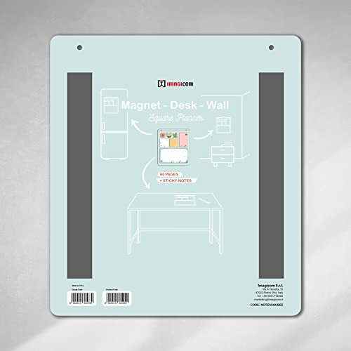 Planner Notepad with Magnetic Back Bands. 30x34 Cm, Bee Theme, Don't miss any reminders at home and office - Image 2
