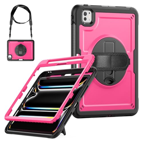 Protégez l'iPad Pro 11 M4 des chutes de vos enfants avec cette coque antichoc rose