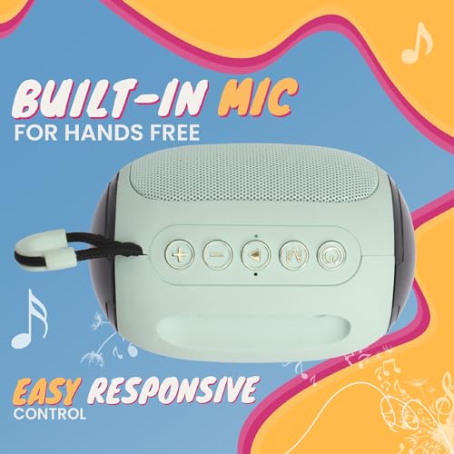 Image of Krisons Spark Glow Bluetooth Speaker 10W Multi-Media Bluetooth Party Speaker with RGB Lights, USB, SD Card and Handsfree Calling - Blue