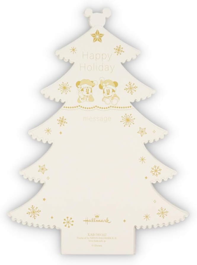 Japan Hallmark Disney Mickey Minnie Christmas Card 780142