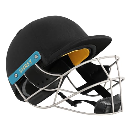 Image of Shrey Master Class Air 2.0 Stainless Steel Batting Cricket Helmet for Men's (Black, S)