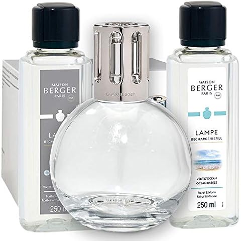 Lampe Berger Giftset - Starter Round - Home Fragrance Diffuser - Includes 2 Fragrances So Neutral and Ocean Breeze - 250 milliliters - 8.45 Fluid Ounces Cover