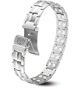 KGP Strength Magnetic Bracelet with Healing Magnets for Men or Women,Magnetic Stainless Steel Bra...