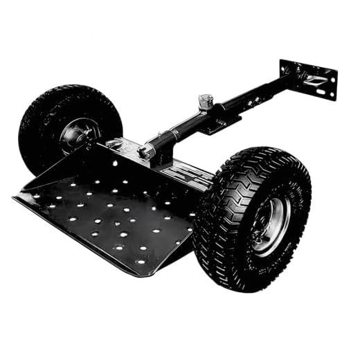 Black Jungle Wheels Two Wheel Sulky for Walkbehind Mowers from Jungle Jim's