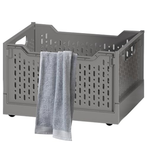 Waterproof Laundry Trolley With Handle -Storage Basket With Wheels | Folding Book Storage Baskets | Student Dormitory Sundries S