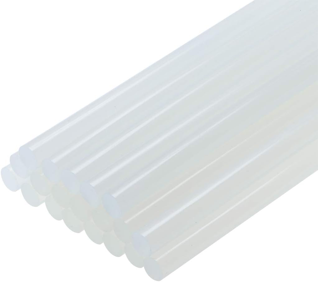 uxcell Mini Hot Glue Gun Sticks 12-inch x 0.44-inch for Glue Guns, Clear 20pcs