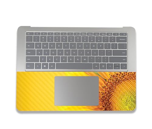Image of MightySkins Carbon Fiber Skin Compatible with Microsoft Surface Laptop Studio 2 (2023) Full Wrap Kit - Sunflower Yellow | Protective, Durable Textured Carbon Fiber Finish | Made in The USA