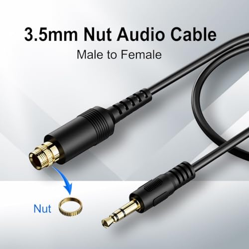 Cable de audio mono 3.5mm con conector macho a hembra 80 cm miniatura 4