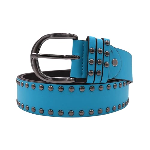 AIBEARTY Punk Style PU Leather Rivet Waist Belts Retro Gothic Studded Pin Buckle Waistband for Women Men Jeans Pants2
