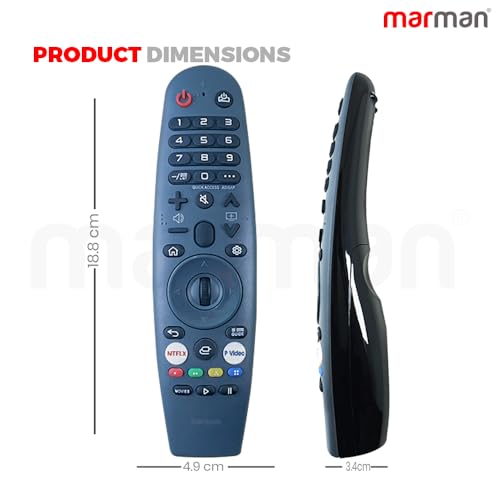 Image of marman Compatible with Compaq Web OS Tv Remote Control Original Suitable for HUEQ A Series 32 43 50 55 Inch Ultra HD LED 4K Televison Without Voice Command and Google Assistant - No Pairing Required