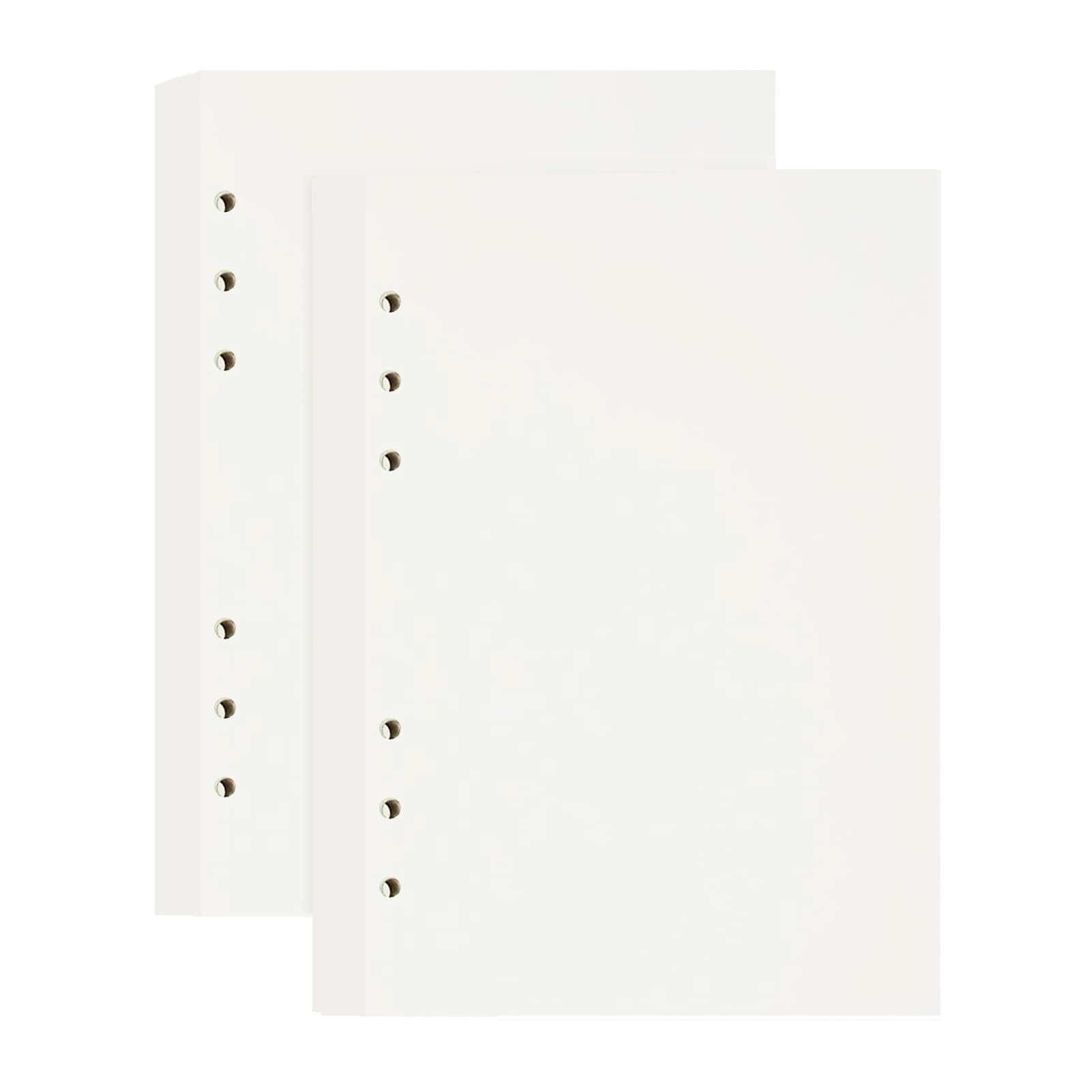 JIANTA 192 arkusze papieru uzupełniającego, puste papier A5, 6 otworów, do wielokrotnego napełniania, notatniki do notatnika, spiralnego segregatora A5, 6 otworów, segregator pierścieniowy